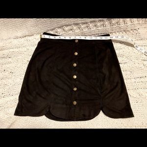 Ny & Main black “velvety” skirt
